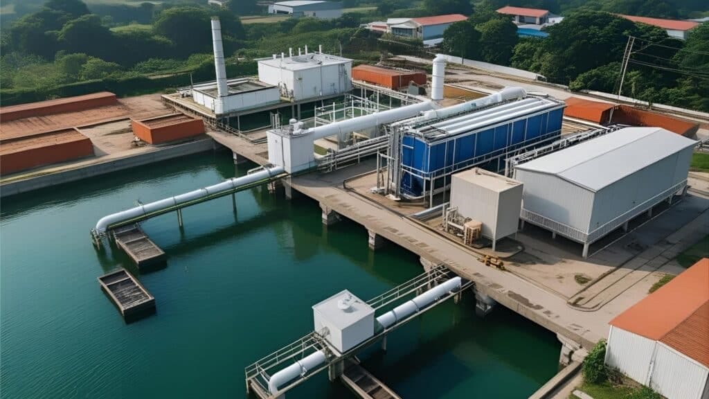 Một hệ thống xử lý nước của Công ty môi trường Ngọc Lân